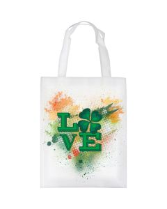 BOLSA DE COMPRA BLANCA DE ASA LARGA 36 X 38,50 CM