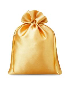 Bolsa de regalo satén dorada 26x35 cm