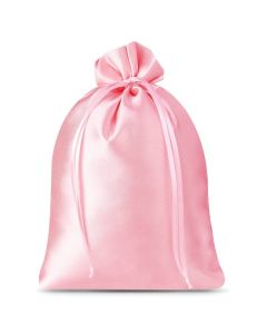 Bolsa de regalo satén rosa claro 26x35 cm