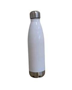 BOTELLA BLANCA DE ACERO INOXIDABLE 500 ML.