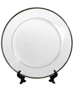 PLATO CERÁMICA DORADO GRANDE PARA SUBLIMACIÓN 26 CM