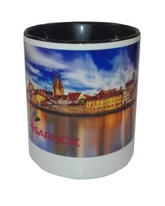 Portalapices-vaso de ceramica interior negro