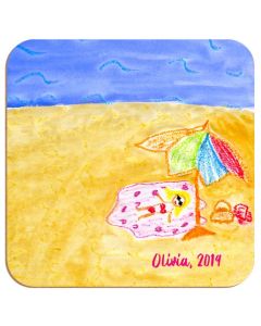 Posavasos cuadrado texturado 90x90 mm (4843)