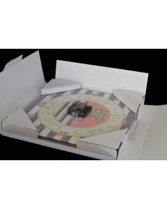 RELOJ CUADRADO  VIDRIO ESMERILADO 200X200X4 MM