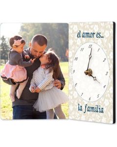 RELOJ DE MADERA CON PANEL ARTICULADO -5892