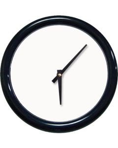 RELOJ PARED CON MARCO NEGRO DE ALUMINIO 5650