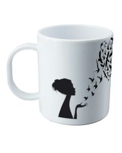 Taza blanca mate
