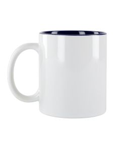 TAZA CON INTERIOR COLOR AZUL PARA SUBLIMACIÓN