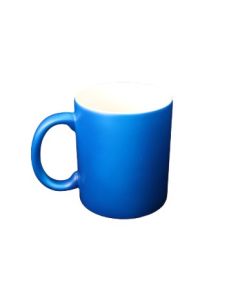 TAZA FLUOR MATE AZUL