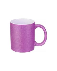 TAZA GLITTER MORADA
