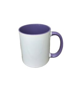 TAZA INTERIOR Y ASA COLOR MORADO PREMIUM AAA S/CAJA