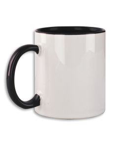 TAZA INTERIOR Y ASAS NEGRAS PARA SUBLIMACIÓN