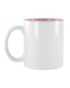 TAZA PARA SUBLIMACIÓN DE PLÁSTICO INTERIOR ROSA