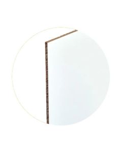 Lámina de plástico Chromaluxe Blanco brillo 1 lado negro para sublimar