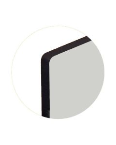 Lámina de fibra Chromaluxe blanco brillo 1 lado negro-negro para sublimar